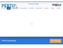Tablet Screenshot of perthexcavating.com.au
